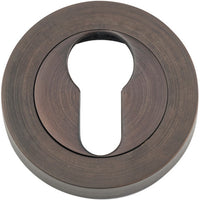 Escutcheon Euro Concealed Fix Round Pair Signature Brass D52xP10mm in Signature Brass