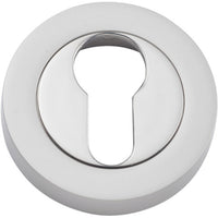 Escutcheon Euro Concealed Fix Round Pair Satin Nickel D52xP10mm in Satin Nickel