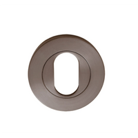 Astron Round Oval Escutcheon [Single] in Graphite Nickel