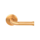NOUR EV101ZL/64 sprung lever handle without logo on rose PVD satin gold in Satin Gold PVD