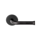 NOUR EV101ZL/64 sprung lever handle without logo on rose satin black  in Satin Black