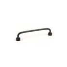 Momo FLOID cabinet pull handle in matte black finish, sleek modern design, mounted on a cabinet door.