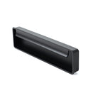Momo FOLD flush pull handle in matte black finish, modern hardware for cabinets and drawers, sleek and minimalist design