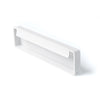 FOLD FLUSH PULL HANDLE 128MM MATT WHITE in Matt White