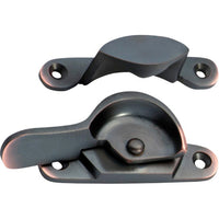 Sash Fastener Narrow Antique Copper L69xW17mm in Antique Copper
