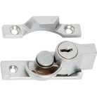 Sash Fastener Locking Narrow Zinc Alloy Satin Chrome L65xW17mm in Satin Chrome