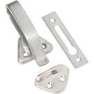 Hopper Window Fastener Satin Chrome L74xW39xP31mm in Satin Chrome