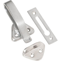 Hopper Window Fastener Satin Chrome L74xW39xP31mm in Satin Chrome