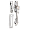 Casement Fastener Teardrop Chrome Plated W40xP30mm Drop 95mm in Chrome Plated