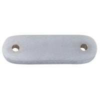 Casement Fastener Spacer Teardrop Satin Chrome H55xW16xT6mm CTC 39mm (+/-1mm) in Satin Chrome