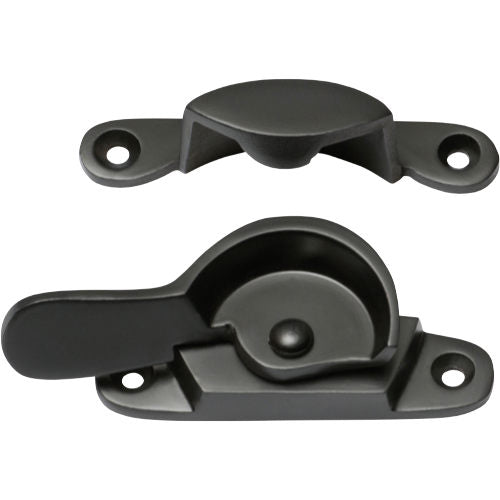 Sash Fastener Narrow Matt Black L69xW17mm in Matt Black