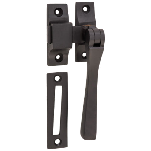 Casement Fastener Square Matt Black W35xP30 in Matt Black