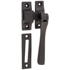Casement Fastener Square Matt Black W35xP30 in Matt Black
