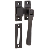 Casement Fastener Square Matt Black W35xP30 in Matt Black