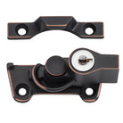 Sash Fastener Locking Wide Base Zinc Alloy Antique Copper L64xW38xH30mm in Antique Copper
