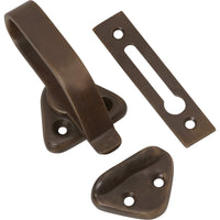 Hopper Window Fastener Antique Brass L74xW39xP31mm in Antique Brass