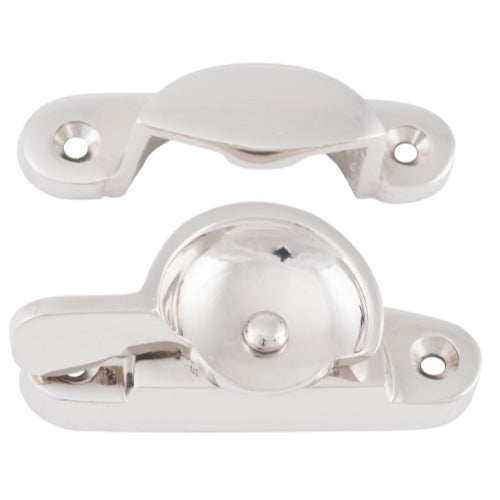 Sash Fastener Narrow Polished Nickel L69xW17mm in Polished Nickel