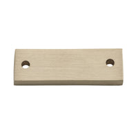 Casement Fastener Spacer Square Satin Brass H51xW16xT6mm CTC 39mm (+/-1mm) in Satin Brass