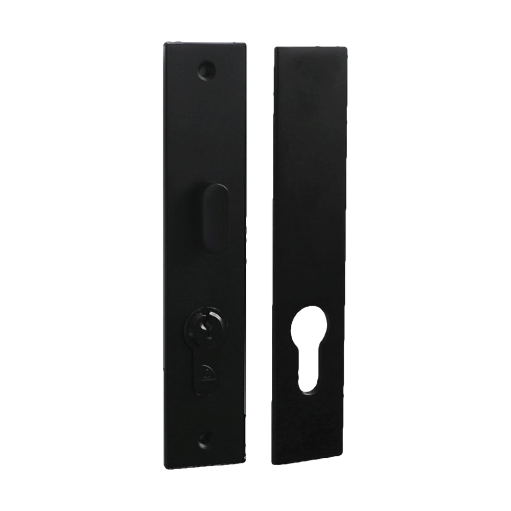 Escutcheon & Snib Set Black 155x30mm myLock in Black