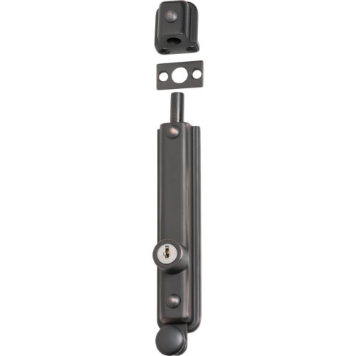 Surface Bolt Locking Zinc Alloy Antique Copper H150xW32xP35mm in Antique Copper