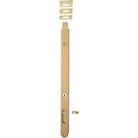 Flush Bolt Locking Brushed Brass H400xW29mm in Brushed Brass