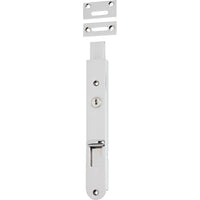 Flush Bolt Locking Polished Chrome H200xW29mm in Polished Chrome