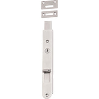 Flush Bolt Locking Satin Nickel H200xW29mm in Satin Nickel