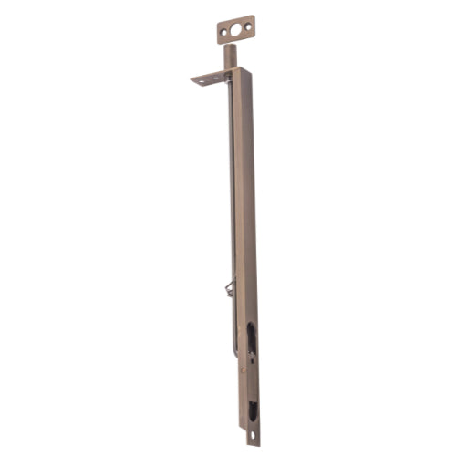 Flush Bolt Antique Brass H300xW19mm in Antique Brass