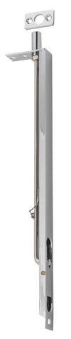 Flush Bolt Chrome Plated H300xW19mm in Chrome Plated