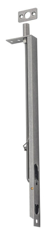 Flush Bolt Rumbled Nickel H300xW19mm in Rumbled Nickel