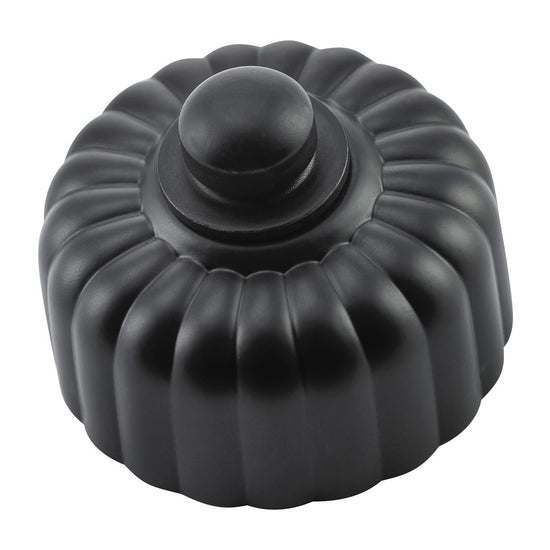 Fan Controller Fluted Matt Black D55xP40mm in Matt Black