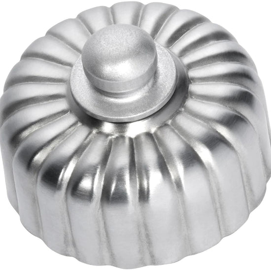 Fan Controller Fluted Satin Chrome D55xP40mm in Satin Chrome