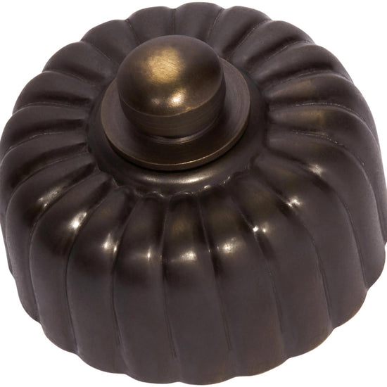 Fan Controller Fluted Antique Brass D55xP40mm in Antique Brass