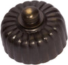 Fan Controller Fluted Antique Brass D55xP40mm in Antique Brass