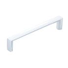 Momo Dallas D Cabinet Pull Handle in a sleek finish, mounted on a cabinet with the handle prominently displayed.