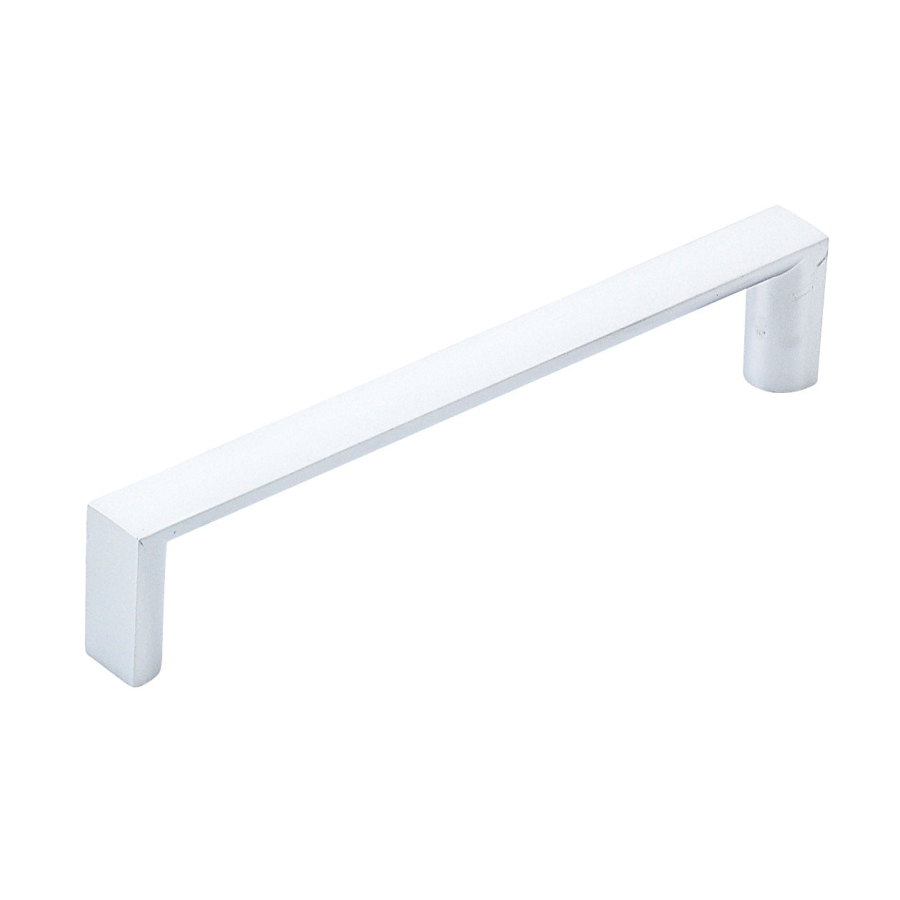 Momo Dallas D Cabinet Pull Handle in brushed gray finish, featuring a sleek and modern design for kitchen or furniture cabinets.