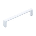 Momo Dallas D Cabinet Pull Handle in brushed gray finish, featuring a sleek and modern design for kitchen or furniture cabinets.