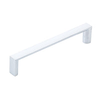 Momo Dallas D Cabinet Pull Handle in brushed gray finish, featuring a sleek and modern design for kitchen or furniture cabinets.
