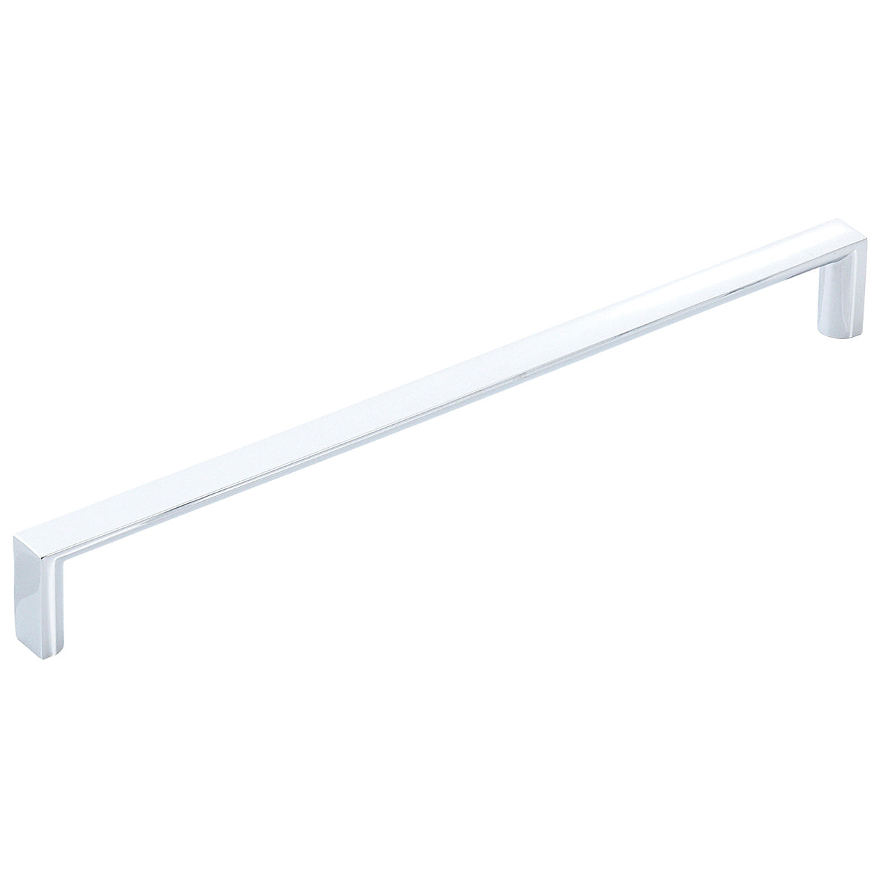 Momo DALLAS D cabinet pull handle in brushed nickel finish, showcasing sleek modern design with a curved ergonomic shape.
