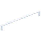 Momo DALLAS D cabinet pull handle in brushed nickel finish, showcasing sleek modern design with a curved ergonomic shape.