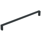 Momo DALLAS D cabinet pull handle in matte black finish, sleek metal handle for kitchen or furniture cabinets.