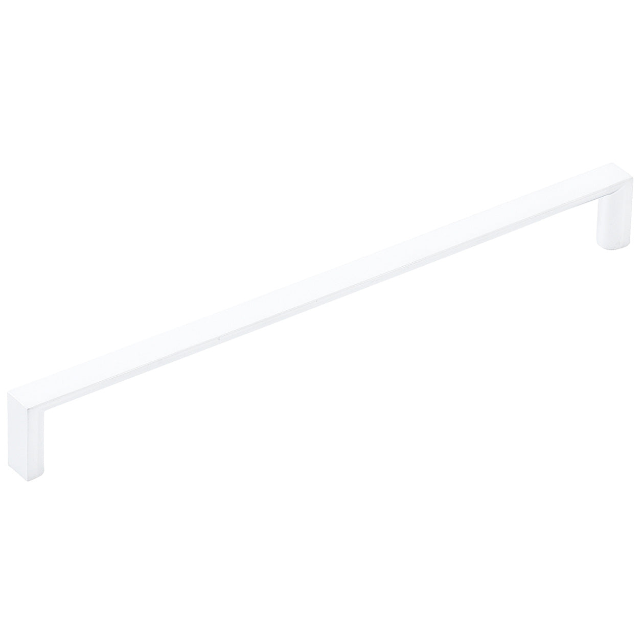 Momo Dallas D Cabinet Pull Handle in white with gold accents, featuring a sleek, modern design for kitchen or furniture cabinetry.