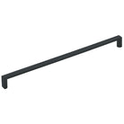 Momo Dallas D cabinet pull handle in brushed nickel finish, featuring a sleek, modern design for kitchen or furniture cabinets.