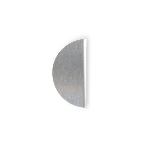 SOLA HALF ROUND LIP PULL - 80MM - STAINLESS STEEL in Satin Stainless