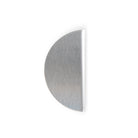 Momo SOLA half-round lip pull handle in stainless steel finish, showing its sleek, curved design for cabinet or drawer hardware.