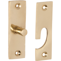 Fanlight Swivel Polished Brass H73xW23mm in Polished Brass