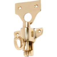 Fanlight Catch Polished Brass H50xW59mm in Polished Brass