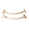 Fanlight Stop Pair Polished Brass L190mm in Polished Brass