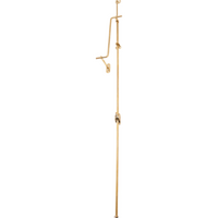 Fanlight Window Operator Polished Brass Unlacquered H900-1115mm in Polished Brass