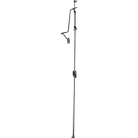 Fanlight Window Operator Antique Copper Unlacquered H900-1115mm in Antique Copper